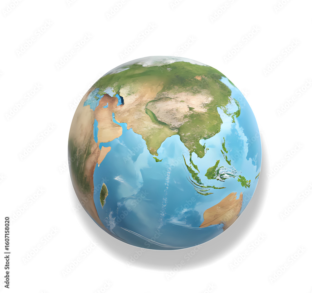 Fototapeta premium Earth globe on white background