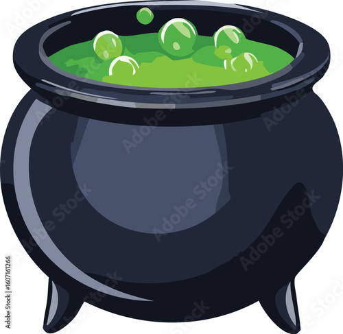 witches cauldron vector illustration