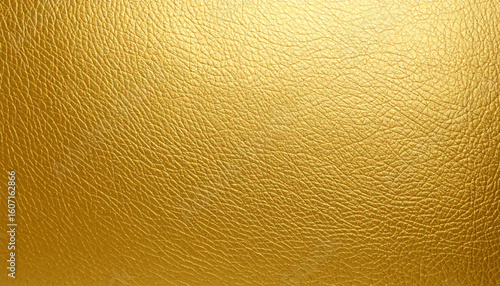 Beautiful Gold Metallic Leather Texture. Material Surface. Background. Wallpaper.