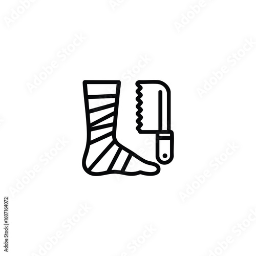 Leg Amputation Surgery Icon