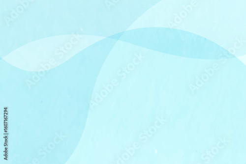 水色のおしゃれな水彩風背景素材　イラスト　ベクター