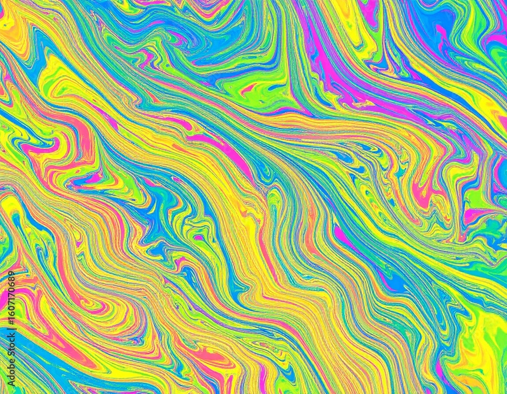 Obraz premium Molten wax river in vibrant shades