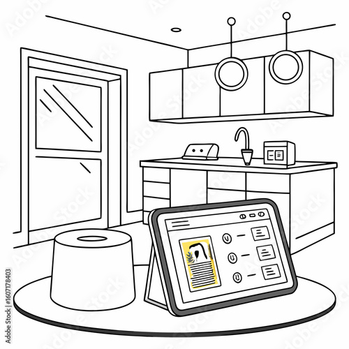 modern kitchen interior