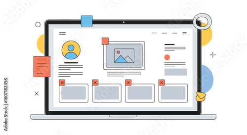 Digital user interface design for engaging online platforms and interactive applications