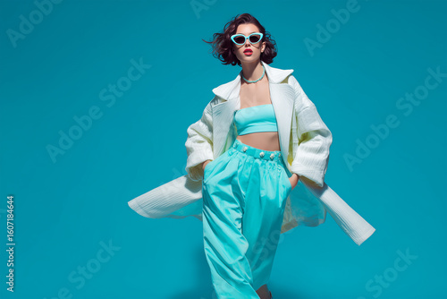 Fashion model isolated 3d background 
