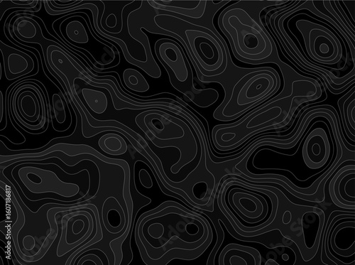 Topographic line map patterns background template