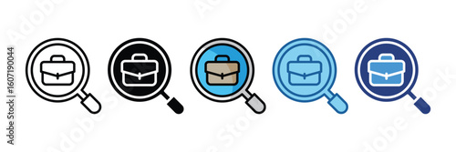 Job Search  Icon Element For Design