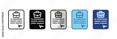 Job Contract  Icon Element For Design