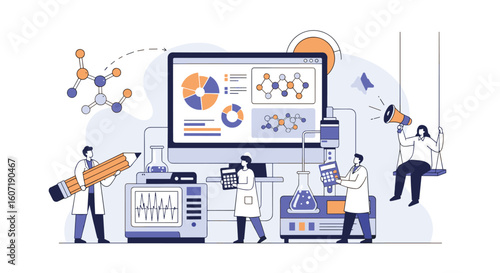 Innovative scientific research and development process for advanced technological solutions and data analysis