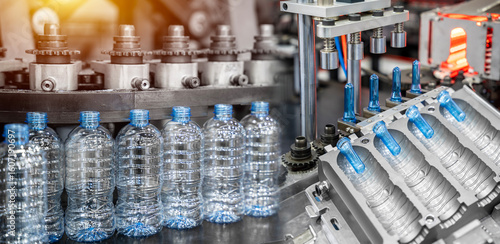 Automatic PET Plastic Bottle Blow Moulding Machine.