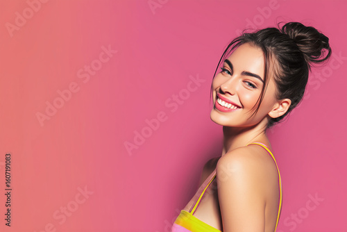 Fashion model isolated 3d background