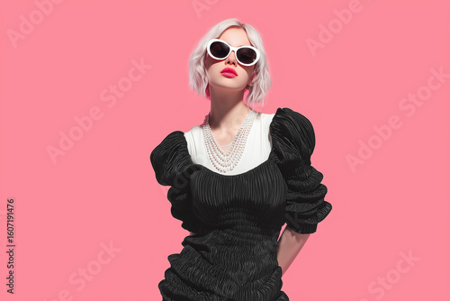 Fashion model isolated 3d background