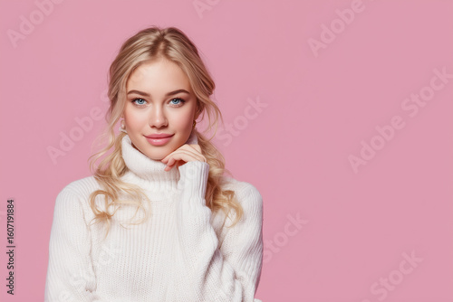 Fashion model isolated 3d background