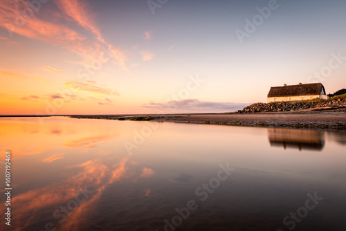 Stunning sunrise and reflections at Bettystown Beach, Meath, Ireland