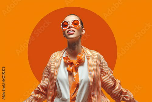 Fashion model isolated 3d background