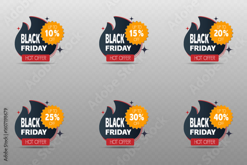 Hot Black Friday deals with fire figurines and 10-40% off tags.