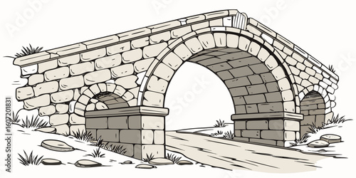 Ancient stone archways and gates, showcasing Roman and medieval architecture in park and city settings, stand as historic European landmarks against the sky