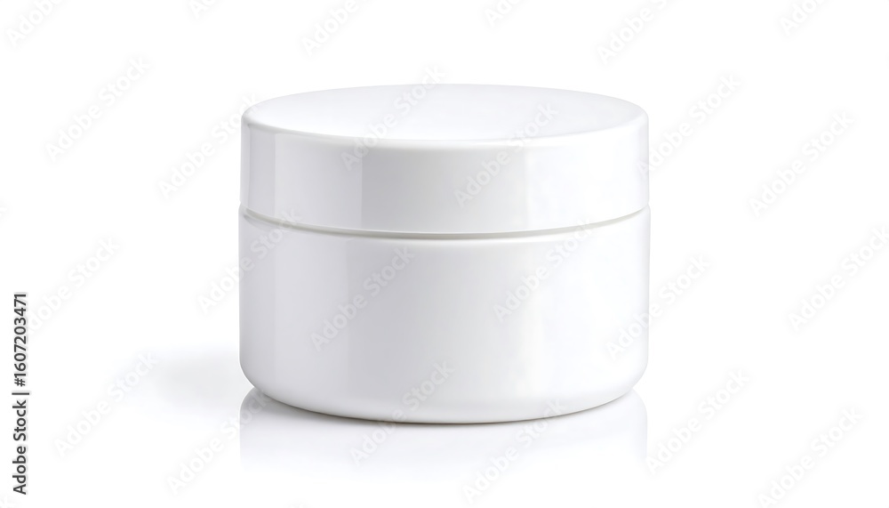 Blank white cosmetic jar Blank white cosmetic jar