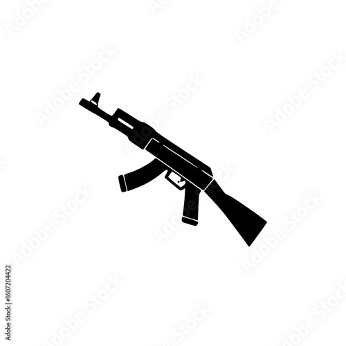 assault rifle vector illustration