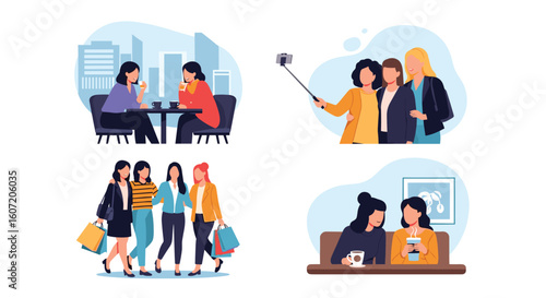 Enjoying casual social gatherings and capturing memories with friends