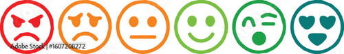 vibrant emoji vector collection of six emotion icons in ai eps jpeg png formats ideal for presentations and digital media