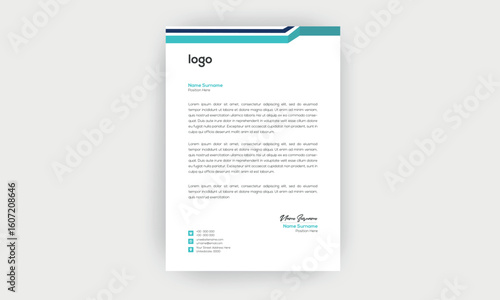 simple  and creative letterhead design