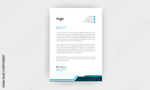 simple  and creative letterhead design
