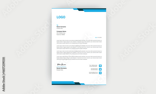 simple  and creative letterhead design