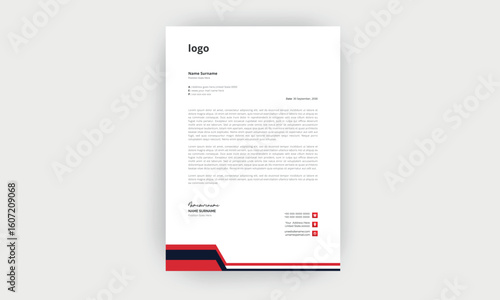simple  and creative letterhead design
