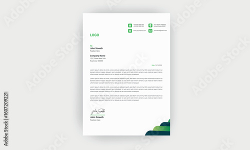 simple  and creative letterhead design