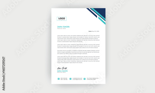 simple  and creative letterhead design