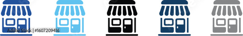 editable shop storefront icons set in ai eps jpeg png for business marketing collateral