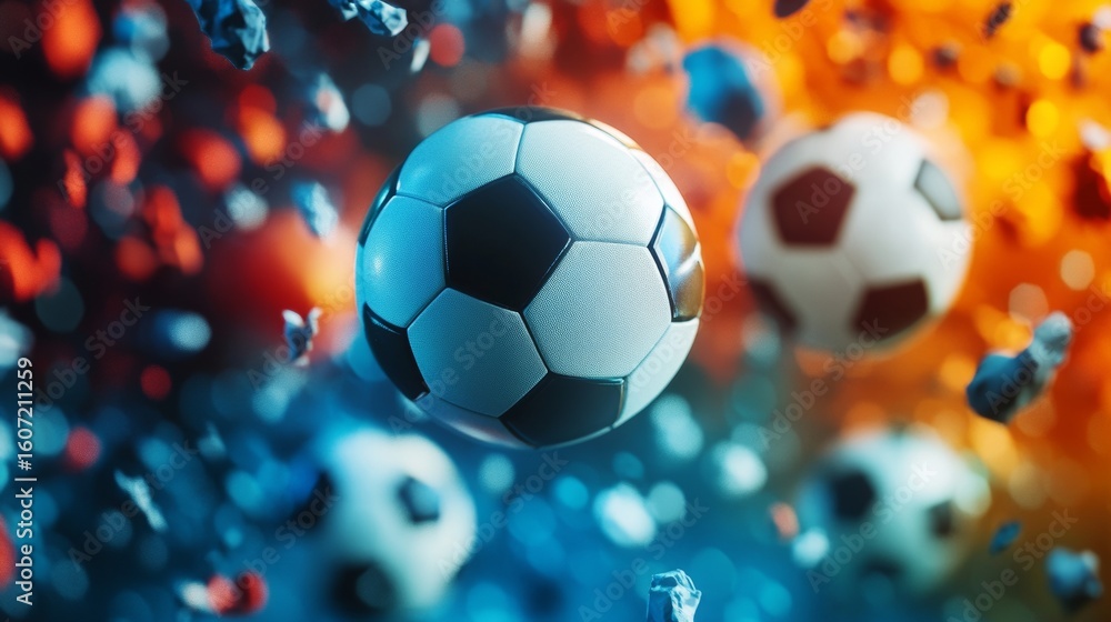 Fototapeta premium Soccer Ball Explosion