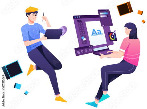 Designers Collaboration Illustration