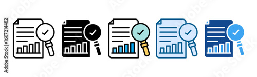 Internal Audit Icon Set Multiple Style Collection