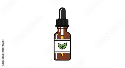 A dropper bottle filled with cbd oil illustrates natural wellness and therapeutic benefits for holistic health improvement