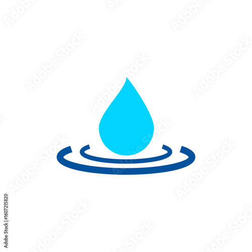 water icon symbol illustration vector eps10 logo template design 