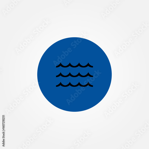 water icon symbol illustration vector eps10 logo template design 