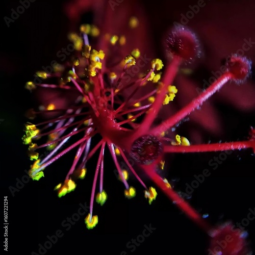 macro zoom lens of a flower 
