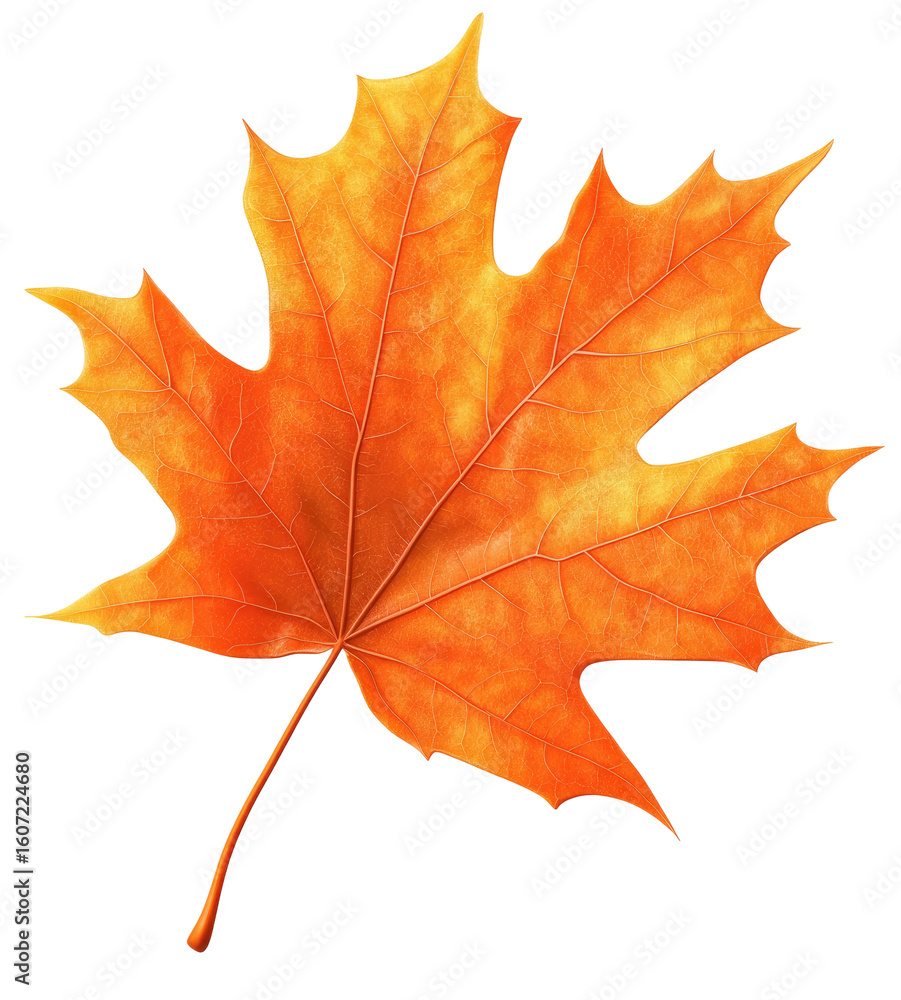 Fototapeta premium Autumn maple leaf graphic (2)