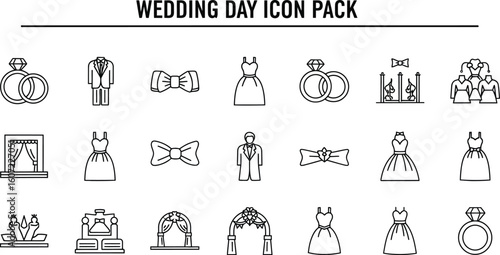 A wedding grid involves various carefully chosen items that serve different purposes, from decorative to symbolic. The bridal gown, tuxedo, and floral arrangements enhance the elegance of the day.