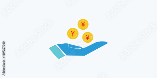 Cuadro en lienzo simple line icon yuan money symbol vector illustration