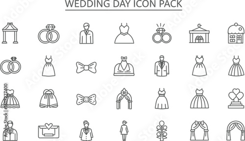 A wedding grid involves various carefully chosen items that serve different purposes, from decorative to symbolic. The bridal gown, tuxedo, and floral arrangements enhance the elegance of the day.