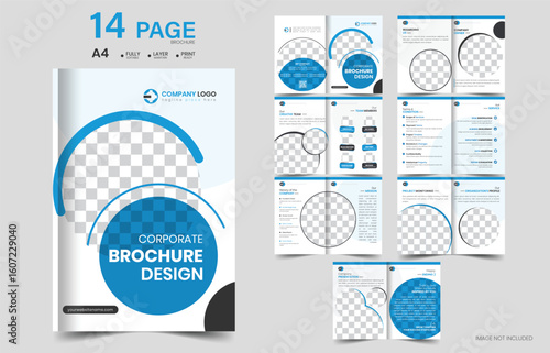 14 Page Creative Corporate A4 Business Brochure Design