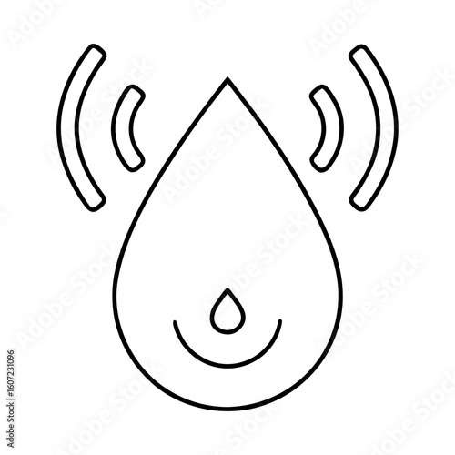 Water Droplet with Pregnant Belly Icon Symbolizing Pregnancy Water Breaking and Childbirth