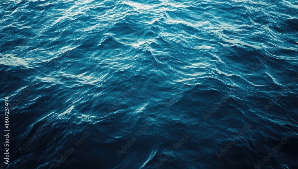 Obraz premium Deep, textured ocean waves