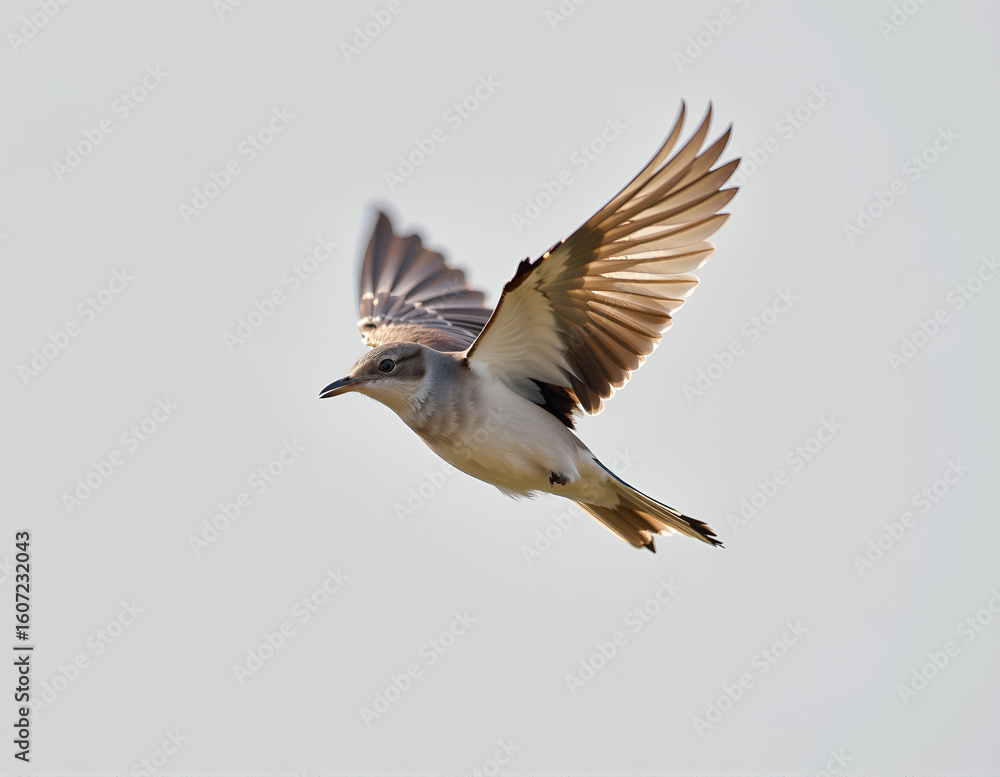 Obraz premium flying bird close up shot with clean background