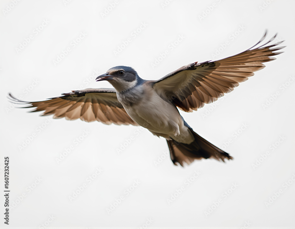 Obraz premium flying bird close up shot with clean background
