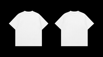 white oversized tshirt for mockup, white tshirt flat lay photo, comfort oversized fit tshirt catalogue