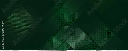 green techno abstract background overlap layer on dark space with glowing lines shape decoration.